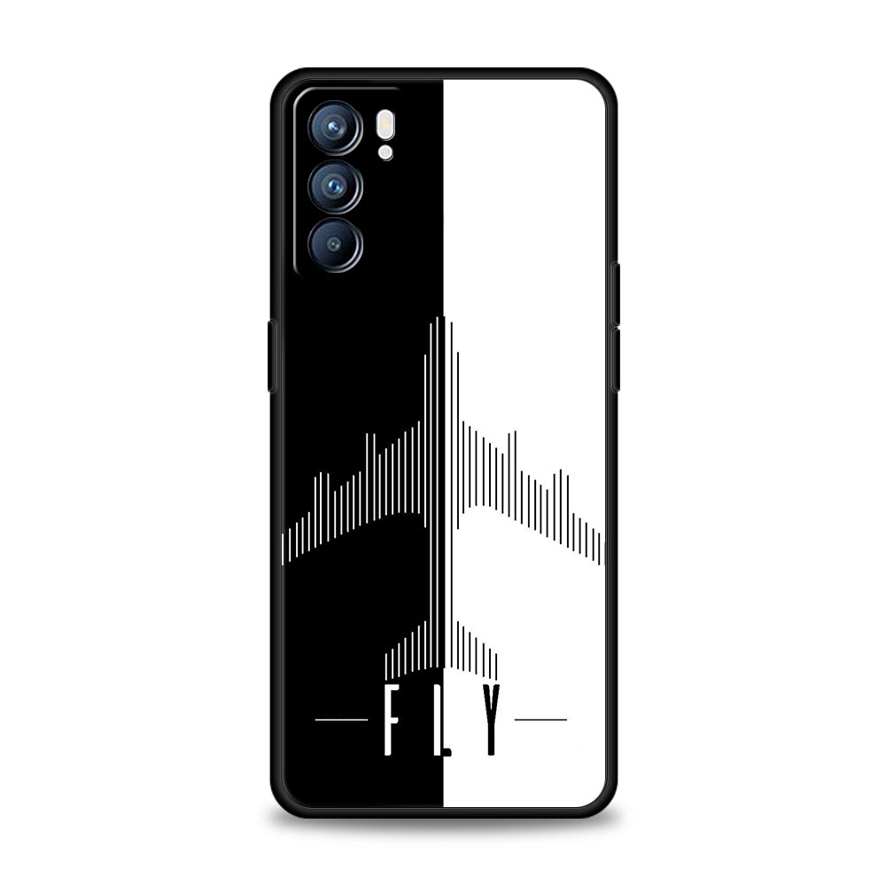 Airplane Pattern Phone Case For Oppo Reno14 Reno13 Reno12 11 F 10 Find X5 X9 Pro A54 5G A53 A52 A9 A74 A78 4G A79 A80 A98 Cover