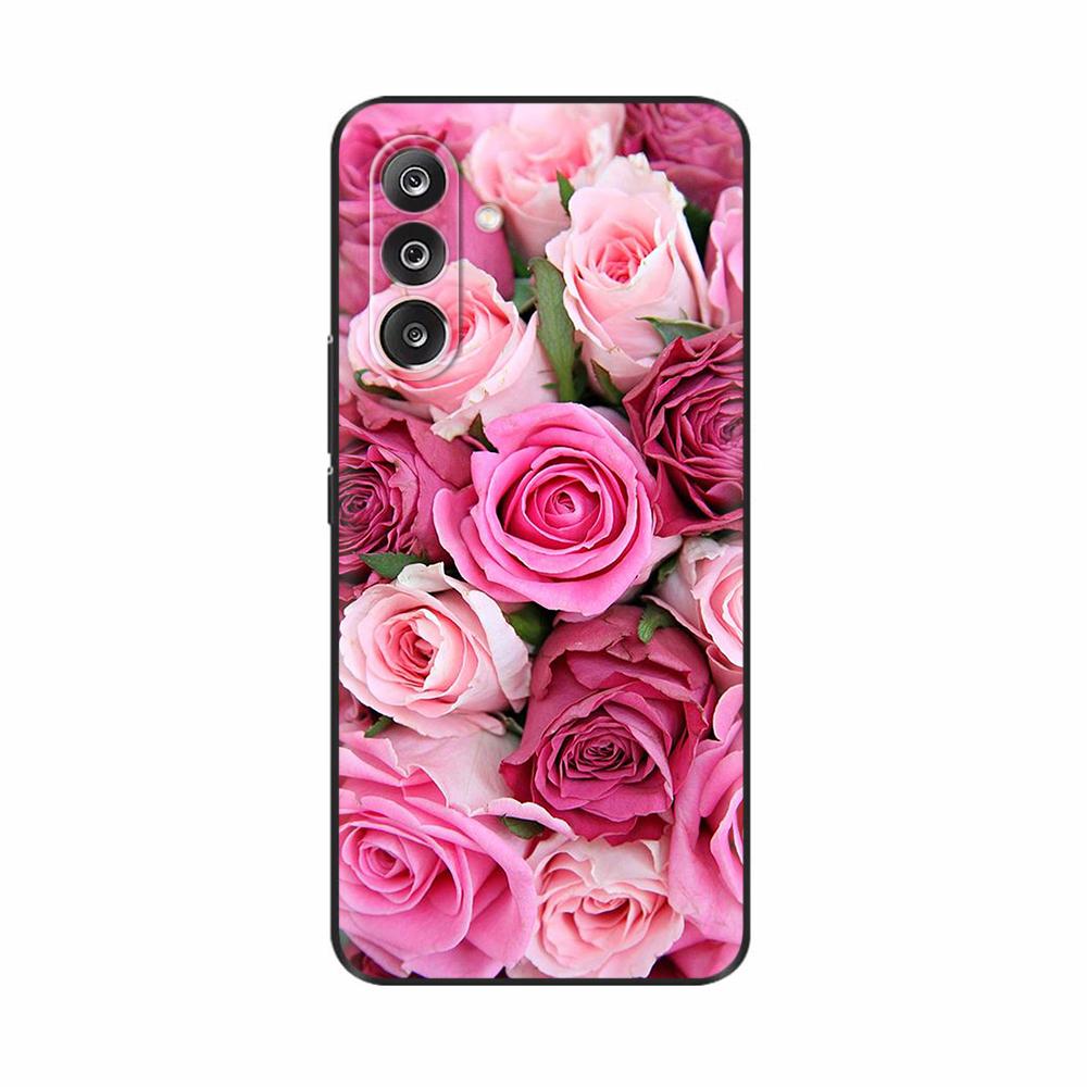 For Samsung M36 5G Case M366B Cute Flowers Cat Painted Shockproof Silicone Back Cover For Samsung Galaxy M36 M35 M34 Phone Cases