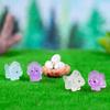 10-300pcs Noctilucent Luminous Dinosaur Resin Triceratops Moss Micro Landscape Figurines Fairy Garden Decoration Home Decor Gift