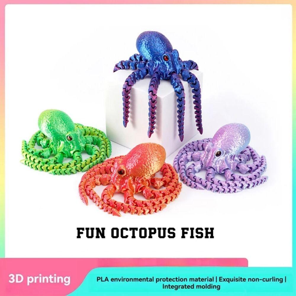 Eco-Friendly Material Articulated Octopusfish Poseable Tentacles Living Room Decor