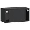 Wall Mounted TV Cabinet Black 59.5 X 31 X 30 Cm