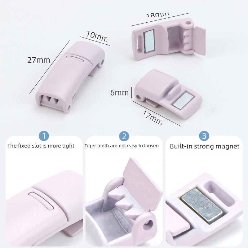 Kleurrijke Magnetische Elastische Schoenveters met Metalen Gespen - No-Tie Schoenveter Accessoires