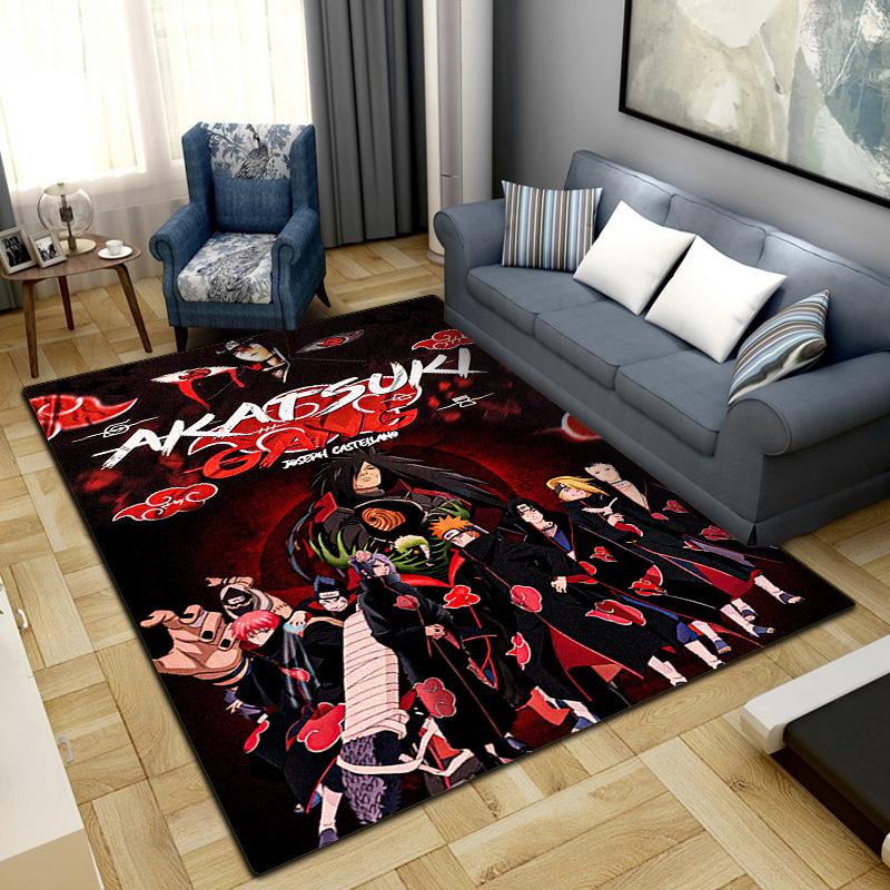 Anime-Naruto  Area Carpet for Living Room Bedroom Home Decor Cool Movie Mat Floor Mat -LXR79