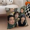 Hot Kpop Style C-Cortis Singer Pillow Case Anti-Dustmite Pillowcase Invisible Zipper Silky Short Plush Sofa Cushion Cover