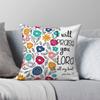 I Will Praise You Lord Pillowcase Polyester Linen Velvet Pattern Zip Decorative Throw Pillow Case Sofa Cushion Cover