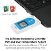 Kkmoon USB Temperatuur Vochtigheid Gegevenslogger Herbruikbare RH TEMP Datalogger Recorder Humiture Opname
