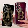 For Samsung S22 Ultra Plus 5G Case Luxury Initial Letter Silicone Soft Phone Cover For Samsung Galaxy S22 S 22 Ultra Plus Bumper
