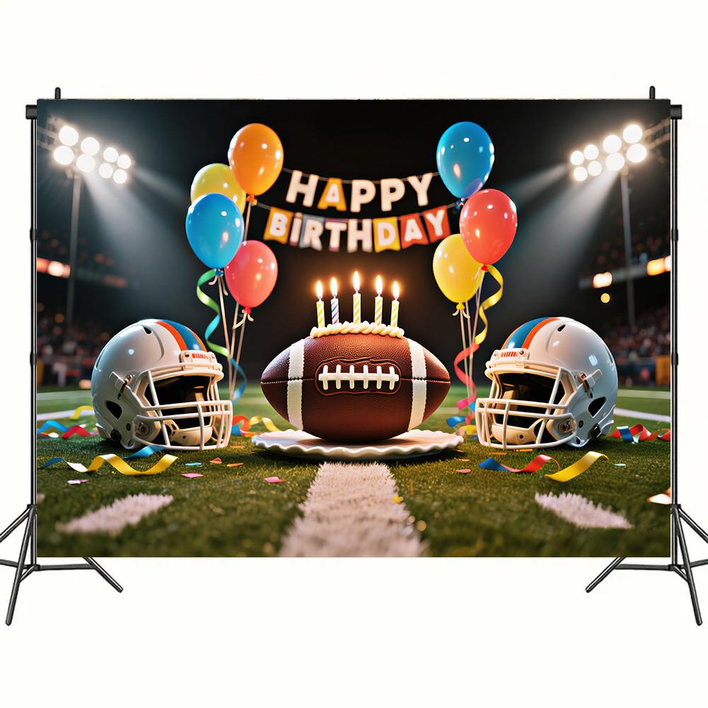 Colorful Happy Birthday Tapestry Balloons Rainbow Children Girl Birthday Decoration Banner Baby Party Background Photo Props