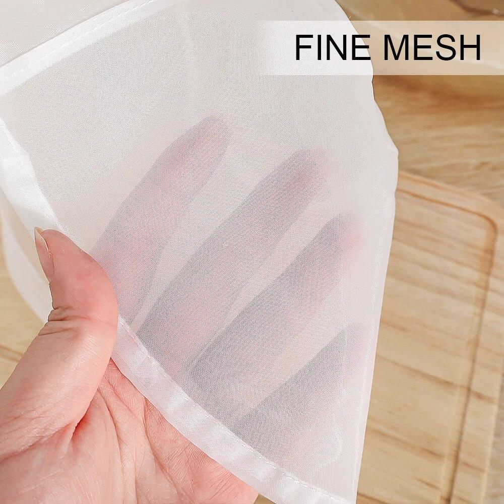 Soyabønnefilter Nettpose Nylon Væskefilter Nettpose Melk Kaffe Filter Nettpose Gjenbrukbar Fine Mesh Maling Squeeze Mesh Kjøkkenverktøy