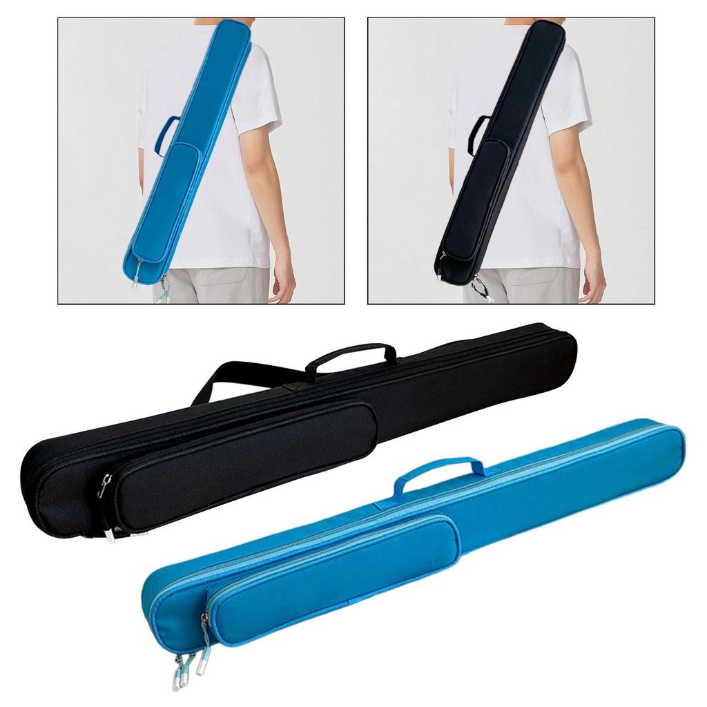 Billiards Cue Stick Storage Bag Durable Oxford Soft Case With Shoulder Strap For Billiard Accessories And Training
