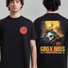 Retro Guns N Roses Cotton Band Shirt Unisex Summer Short Sleeve Fashion Brand Tee Luxury Casual Vintage