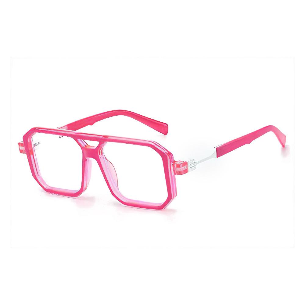 Light Frame Anti Blue Glasses Transparent Black Square Eyewear for Women Men Blocking Blue Light Optical Glasses