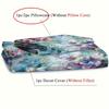 2/3Pcs European Classical Flowers Duvet Cover Set 1 Duvet Cover + 1/2 Pillowcase Without Core Romantic And Elegant Watercolor