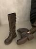 High Appearance Level Thick Bottom Round Head Thin Fashion All Comfortable Non-slip Breathable Wear-resistant High Boots Women