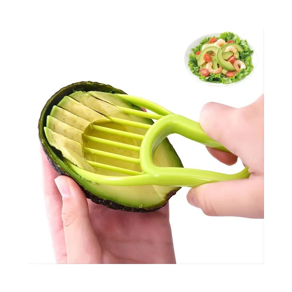 1pcs, 3-in-1 Avocado Slicer Shea Corer Butter Fruit Peeler Cutter Pulp Separator Plastic Knife Kitchen Vegetable Tools Home Accessory