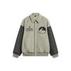 Li-Ning CF Contrast Color Letter Print Polo Collar Loose Jacket Unisex Jacket Pomegranate-Yellow AJMT241-2