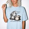 Je Gaat De Soep In Shirt | Vintage Kikker Koken T-shirt | Cottagecore Pad Grafisch T-shirt Comfort Colors Grappig Sarcastisch Humor Cadeau