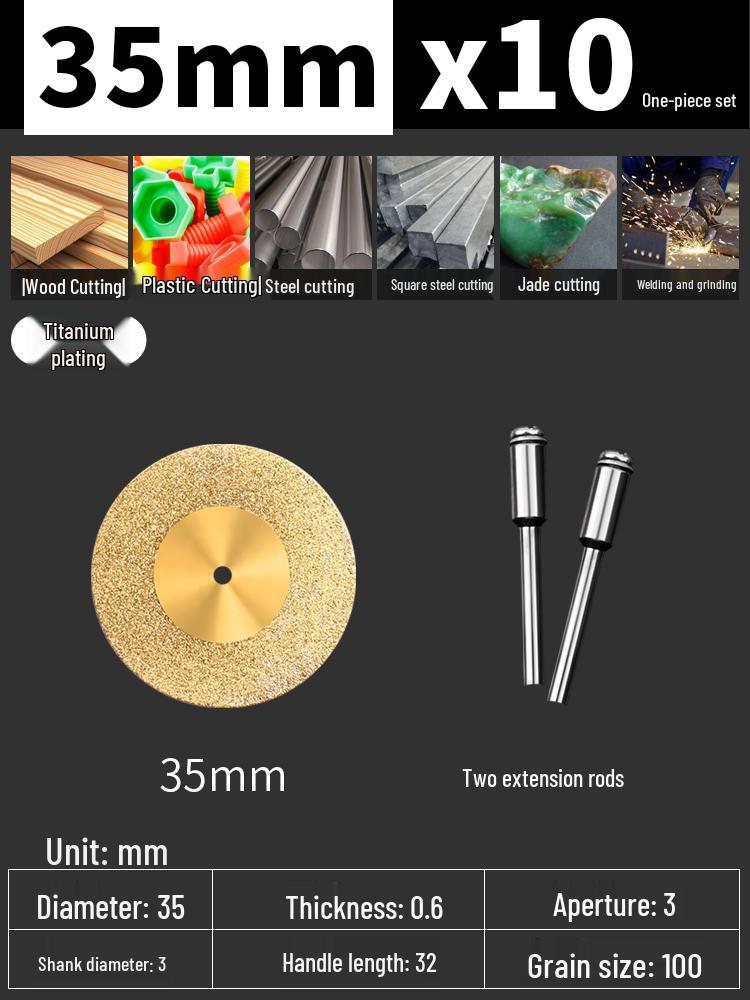 Electric Drill Diamond Cutting & Grinding Disc for Glass Jade and Grout