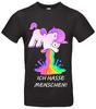 #034;Je déteste les gens#034; T-shirt Drôle Licorne qui Vomit Idée Cadeau T-shirt Unisexe
