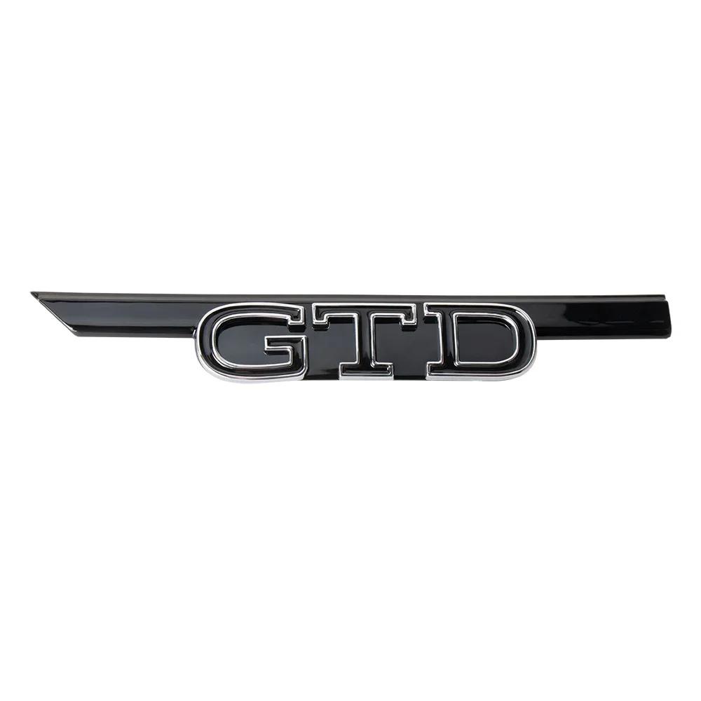 WHAQY1 2026 Hot For VOLKSWAGEN VW 1pcs ABS GTI GTD Badge Decoration Car Front Hood Grille Replacement Type For Volkswagen VW Golf 8 Rli