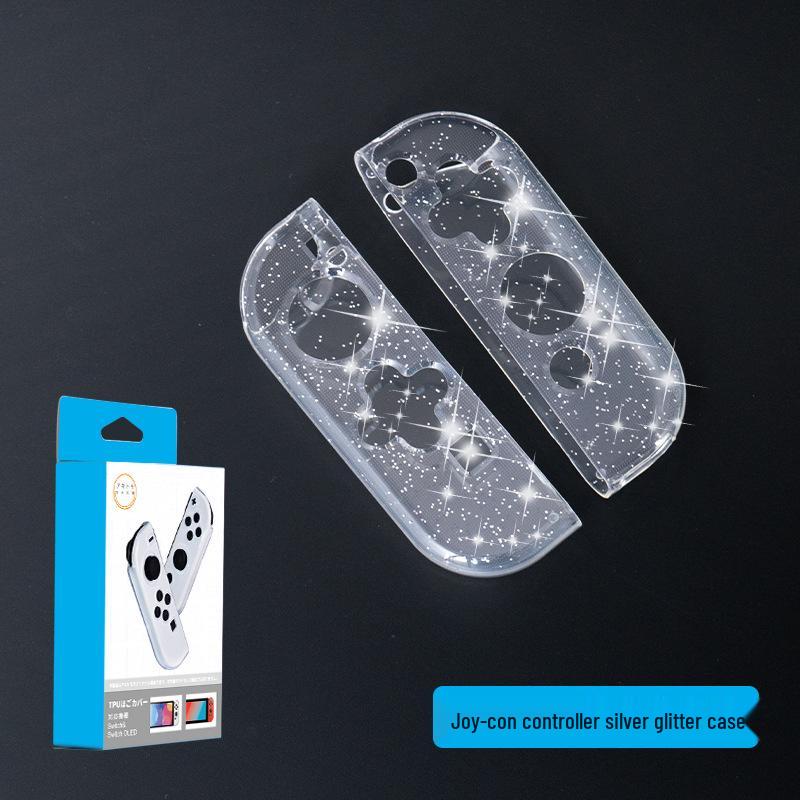 Nintendo Switch OLED TPU Silicone Controller Case with Joy-Con Accessories and Rocker Cap