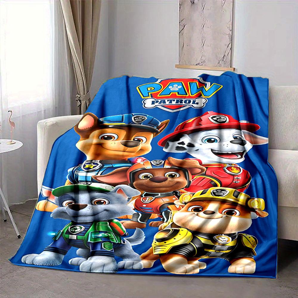 1 stuks Paw Patrol Personages Zacht & Warm Flanellen Deken, Multifunctionele Plaid voor Bank, Sofa, Kantoor, Bed, Kamperen, Reizen