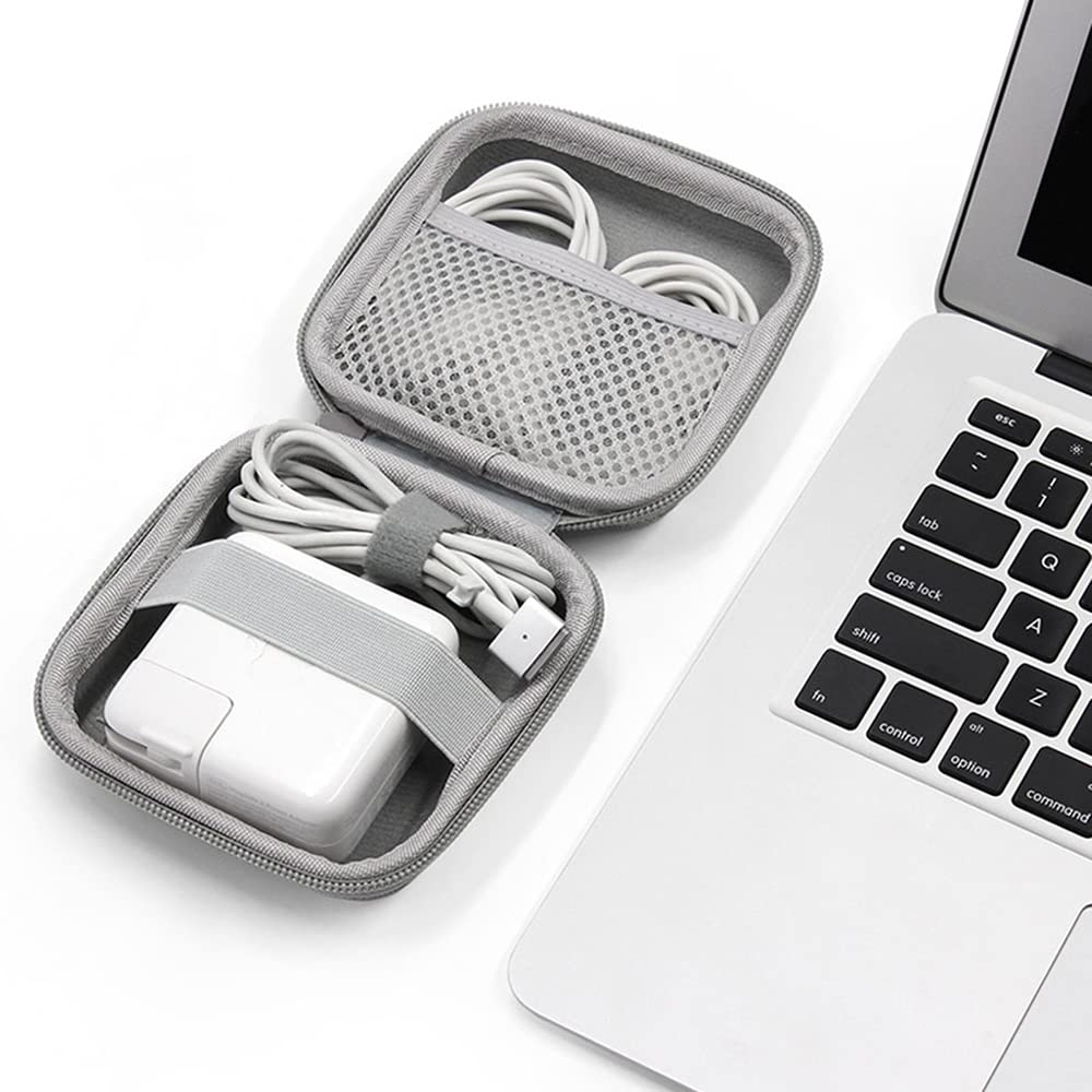 TOMGDRACO Mini EVA Electronics Organizer Case, Gray, 11 × 11 × 4.5 cm