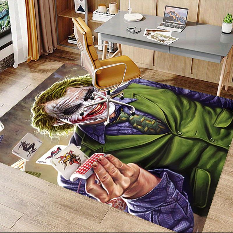 1pc Jokers Card Trick Carpet for Playroom Bedroom Living Room Sofa Home Decor,kids Game Area Rug Non-slip Floor Mat Y826182
