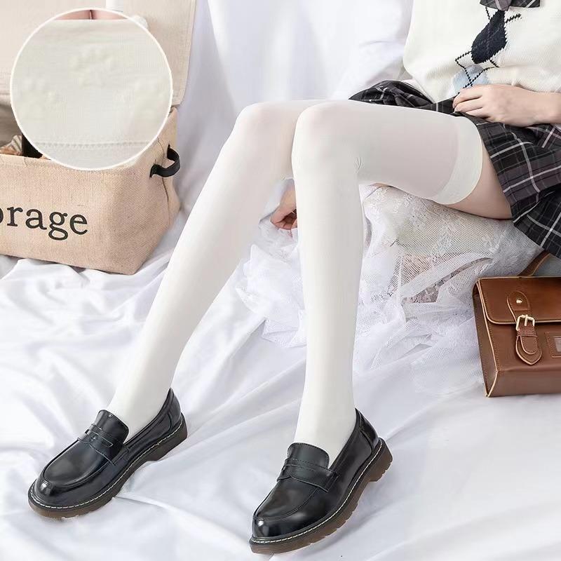 Spring and Autumn Women Dance Socks Silicone Anti-slip Stockings Thigh High Over The Knee Socks Long Cotton Stockings Medias