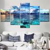5 Pieces Set Canvas Wall Art - Sky Calm Waters Landscape Decorations for Home Room Poster Print