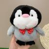 Penguin Doll Plush Toy Tie Knot Doll Holiday Gift Wedding Throw Eight Inch Grab Doll