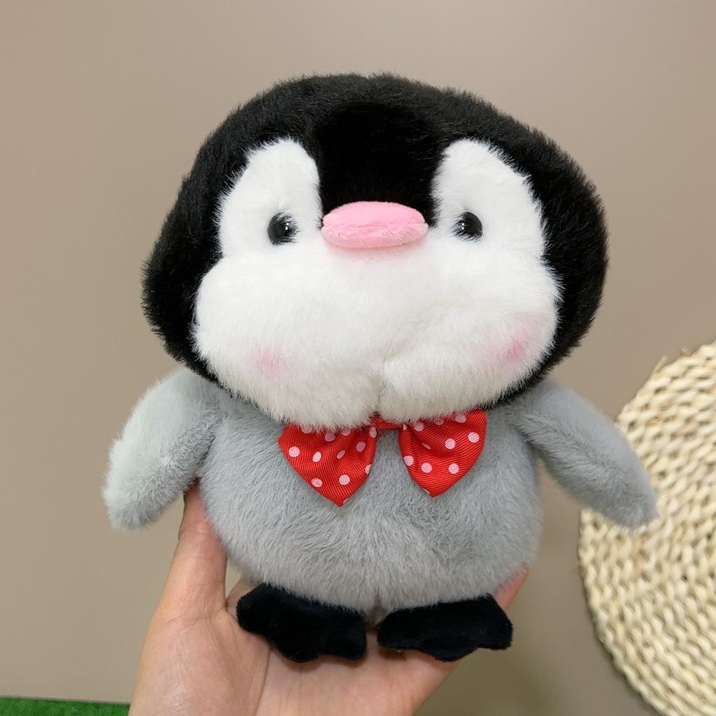 Penguin Doll Plush Toy Tie Knot Doll Holiday Gift Wedding Throw Eight Inch Grab Doll