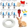 Cross-Border Rabbit Waterer: Double Spring Duckbill Nipple for Rex, Wild, Meat, and Breeding Rabbits