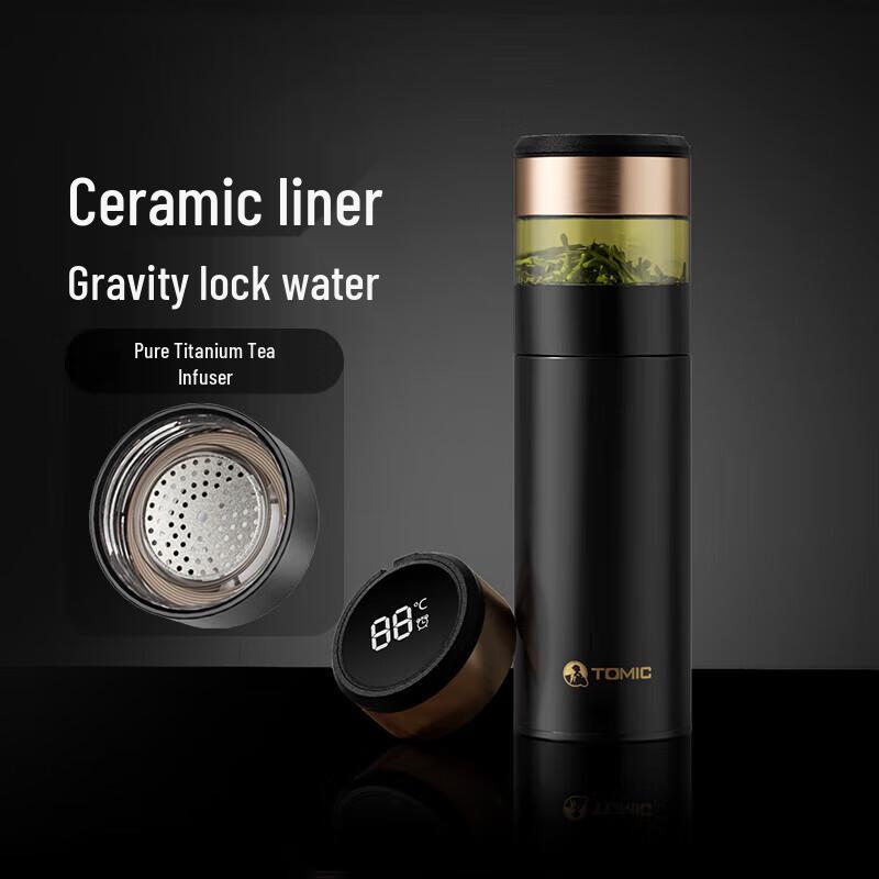 TOMIC Smart Temperature Display Tea Infuser Thermos
