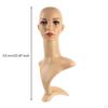 Female Mannequin Head SkinTone Finish PVC Detachable