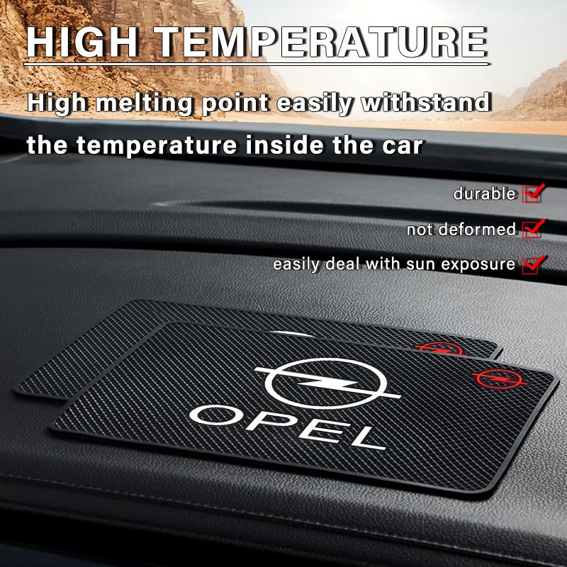 1 st Bilemblem Antiglidplatta Telefonhållare Halkfri Matta Bilstyling För Opel Crossland Crossland-X Mokka Combo Cascada Monza