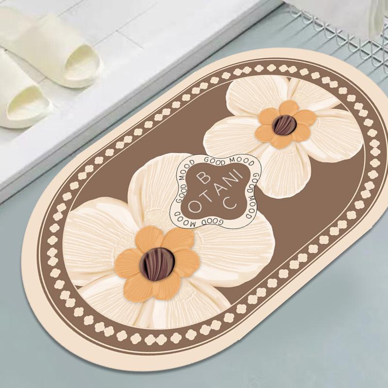 Entry Door Mat Minimalist Style Household Door Mat Carpet Bathroom Bedroom Non-slip Durable Absorbent Carpet