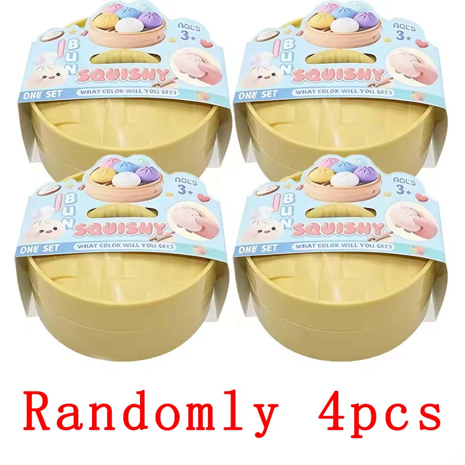 6 stili Ravioli Brillanti Ravioli Brillanti Morbidi con Scatola Ravioli Giocattolo Sensoriale da Spremere per Sollievo dallo Stress