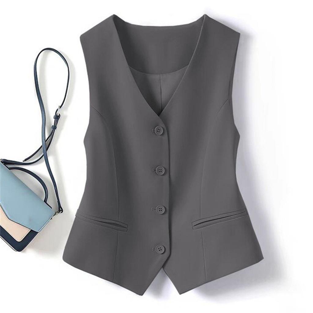 Women's Short Sleeveless Vest Slim Fit Purple for Layering and Outerwear