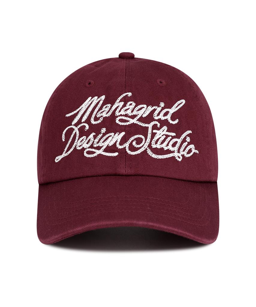 MAHAGRID Ink Logo Ball Cap Burgundy(Mg2Ffmab21A)