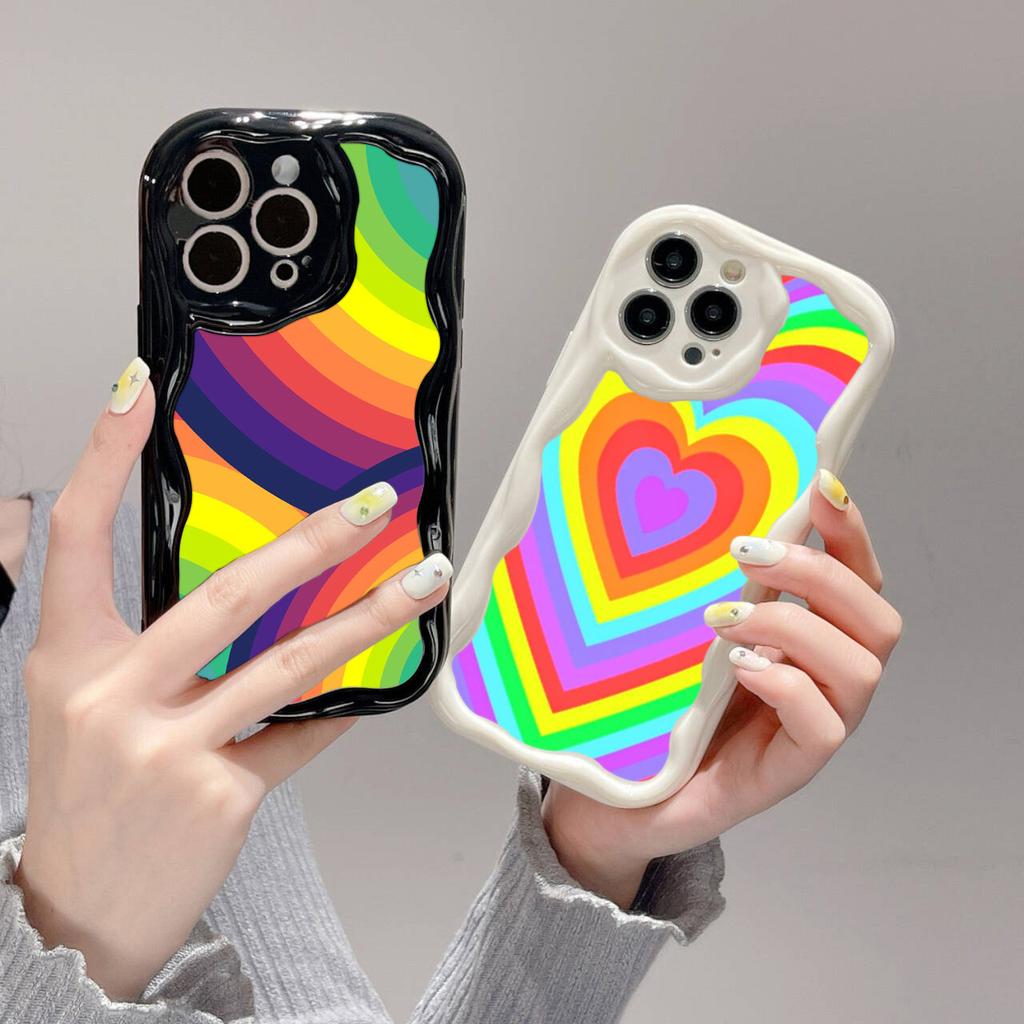 Ae93 Rainbow Art Design Protective Phone Cases for Samsung S23 S24 Ultra A55 A14 A25 A13 Infinix Hot 40 Pro Tecno Spark 20C Wave TPU Back Cover