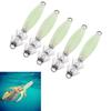 5 Pcs Luminous Squid Jig Hooks, Fluorescent Cuttlefish Octopus Lures, Hard Bait Set, Glowing Fishing Tackle Designed for Saltwater Sea Fishing