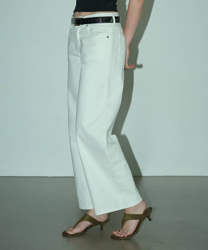 REEMNIK Rivette Drift Wide Denim Pants [O-White]