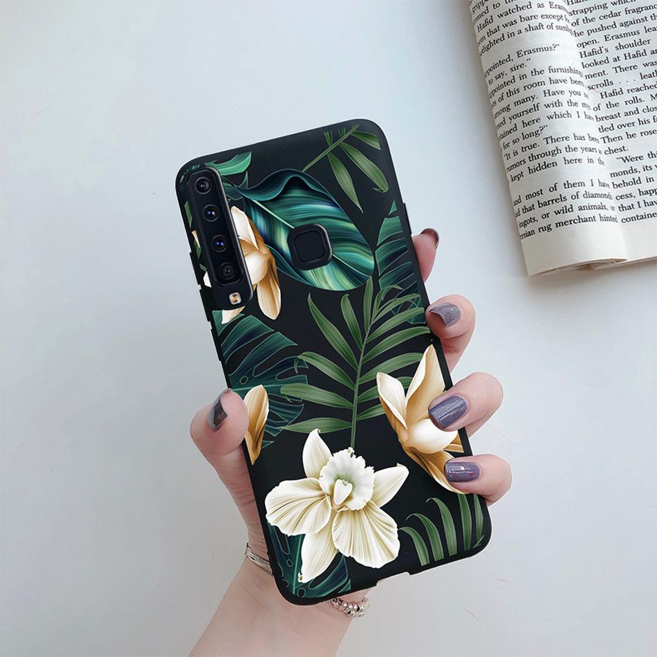 Flower Phone Case For Samsung A9 2018 A920 SM-A920F Back Cover Silicone Painted Soft Fundas for Samsung Galaxy A9 A 9 2018 Cases