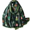 Used [New] [kinaviola] Cat Scarf Shawl Muffler Wrap Large Size All Season Women's Fashion Accessory Natural Stylish Cat Goods Cat Gifts (Green) 1