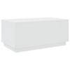 LED Coffee Table White 90 X 50 X 40 Cm