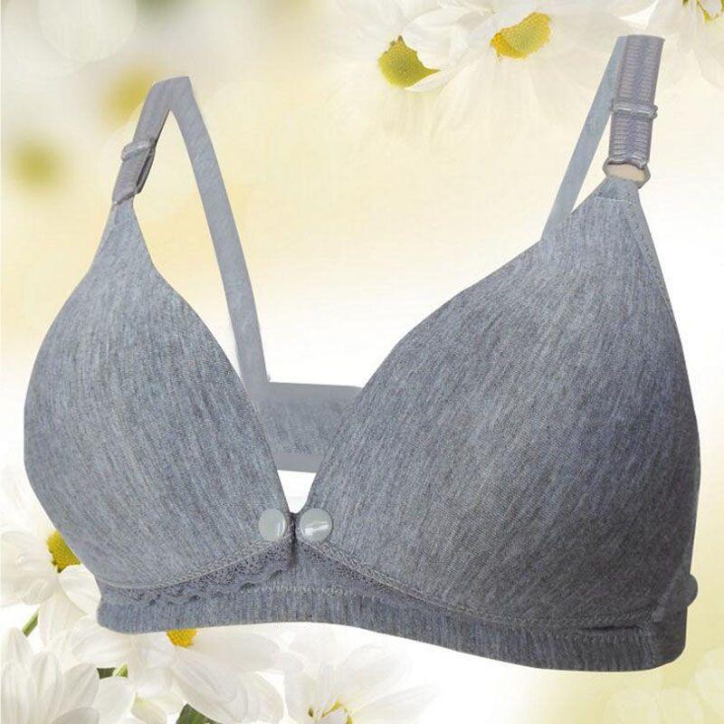 Comfortable Cotton Maternity Nursing Bra Wireless Design For Postpartum Use