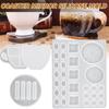 Posavasos para taza de café, soporte de almacenamiento, bandeja, tapete para taza, molde de fundición de resina epoxi
