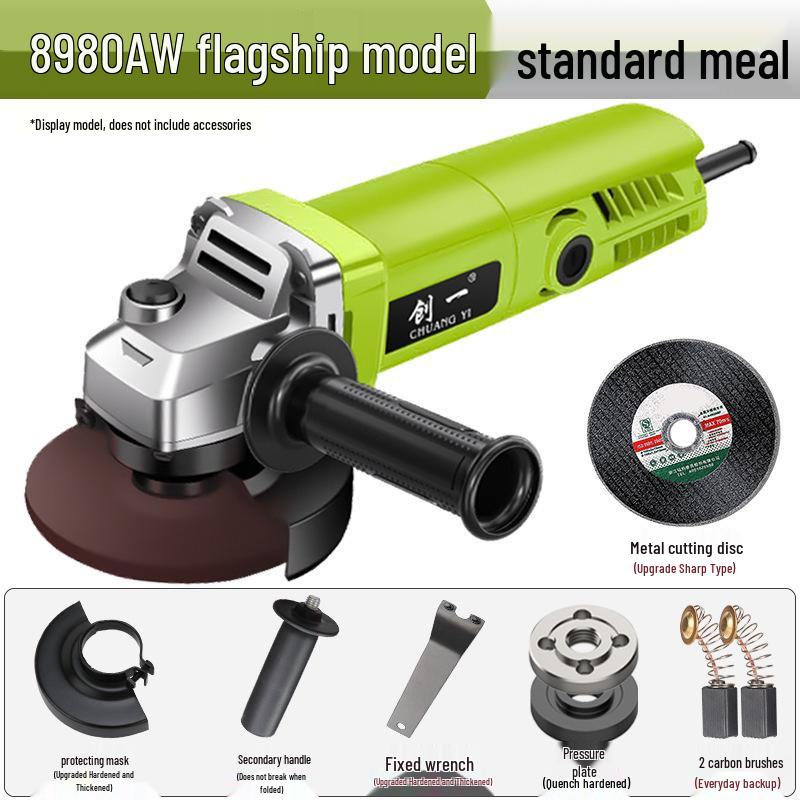 Multifunctional Angle Grinder & Polisher for Household Use