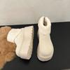 Thick-soled heightening snow boots women's velvet short boots new winter thickened warm cotton shoes